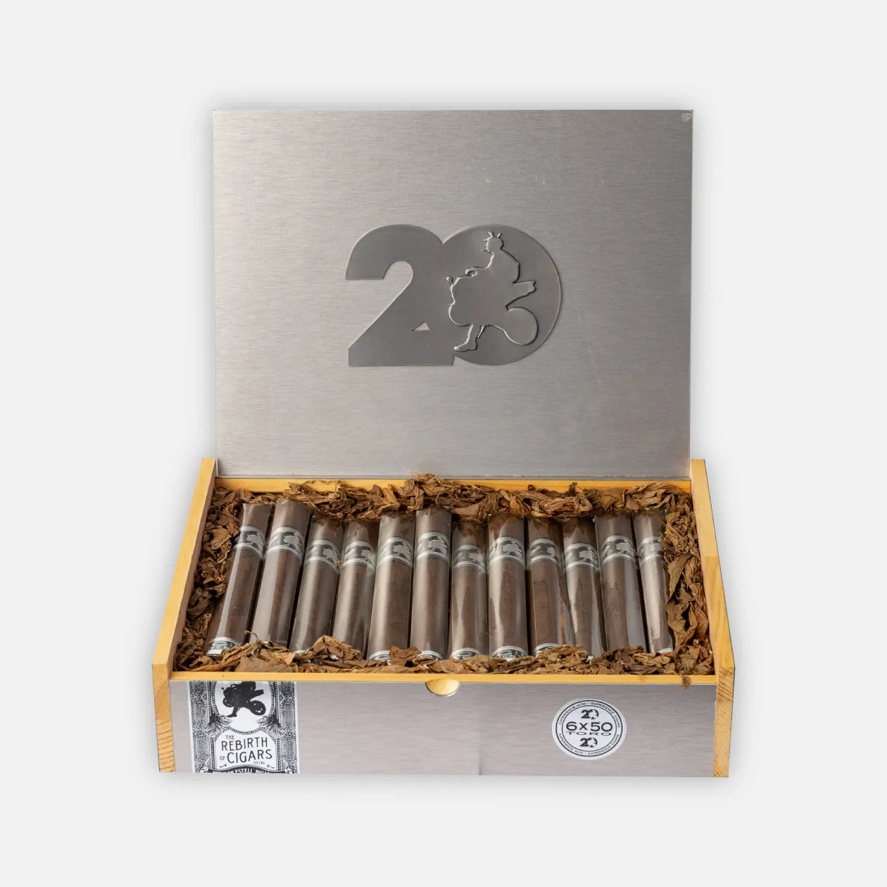 Cohiba Rebirth Cigars, premium collection in a sleek anniversary box.