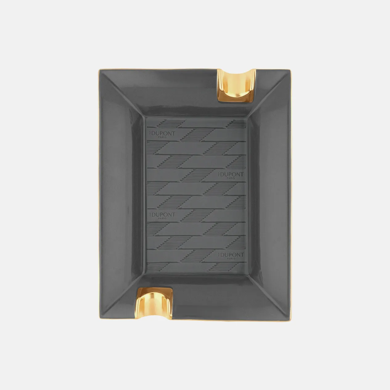 ASHTRAY PORCELAIN MONOGRAM 1872 BLACK