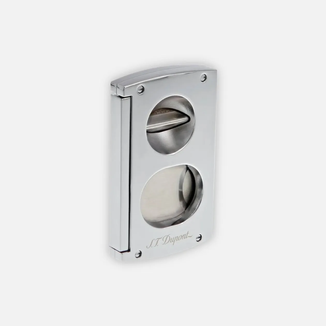 S.T. Dupont sleek metallic cigar cutter.