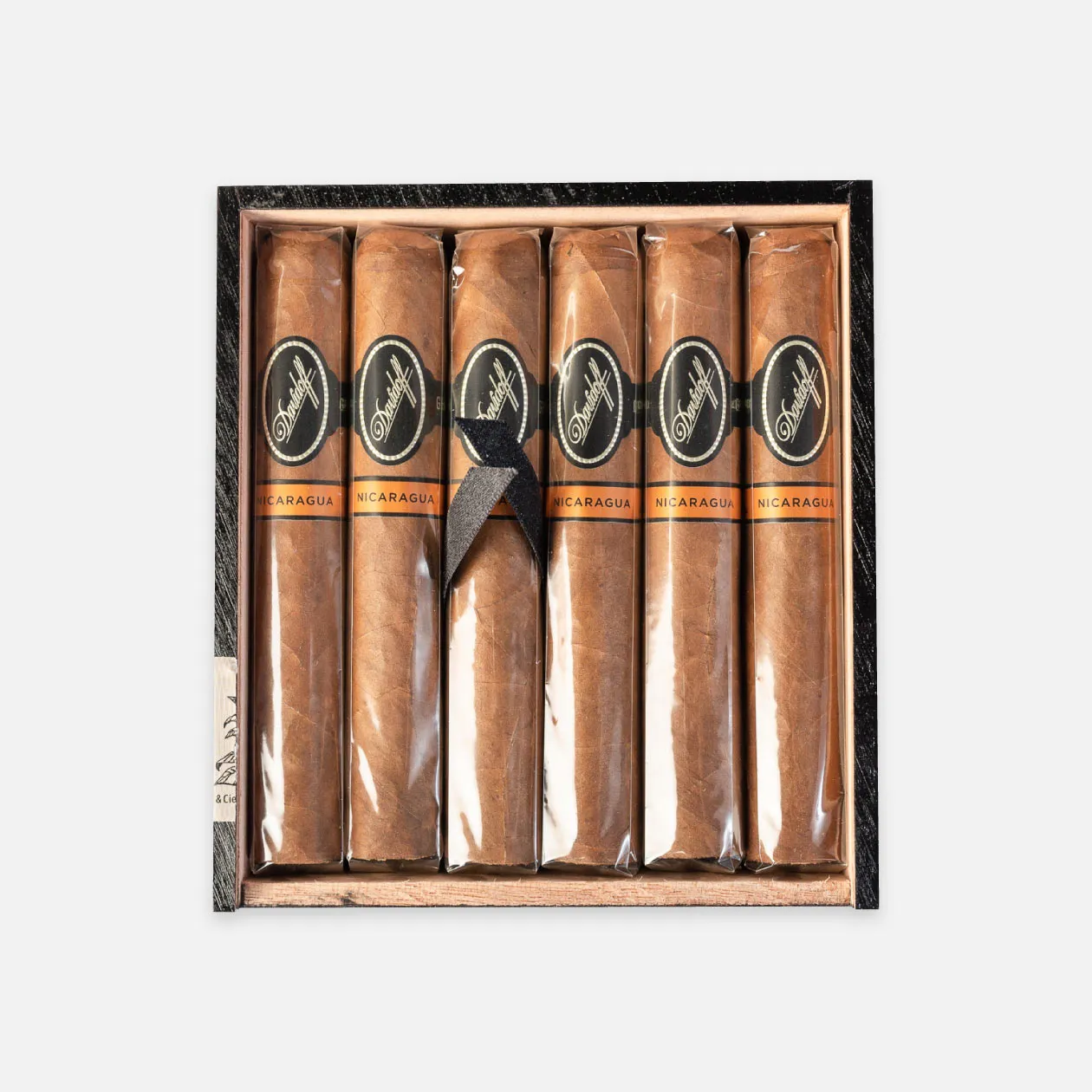 Davidoff Nicaragua cigars in sleek, elegant packaging.