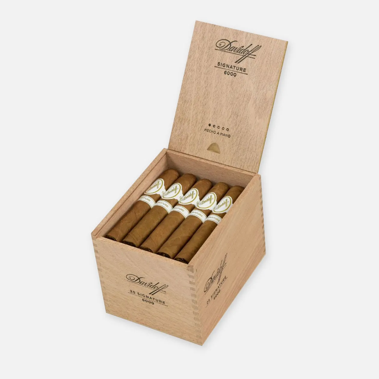 Davidoff Signature 6000, premium handcrafted cigars in an elegant wooden box.