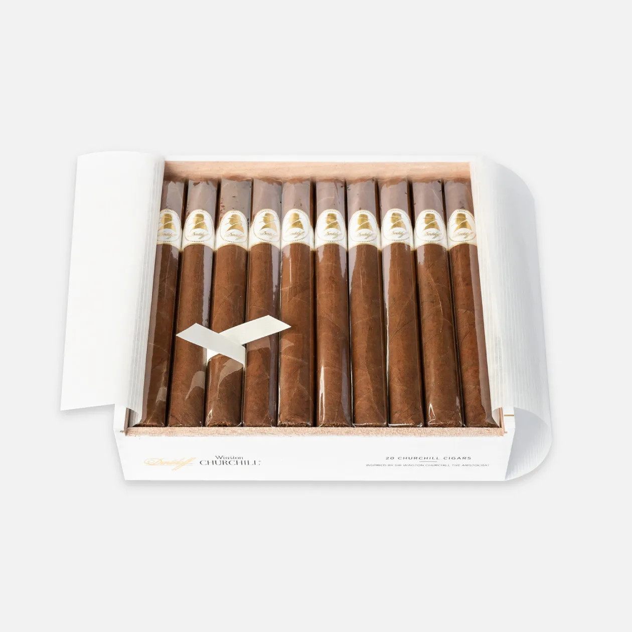 Davidoff Winston Churchill cigars, elegant and refined presentation.