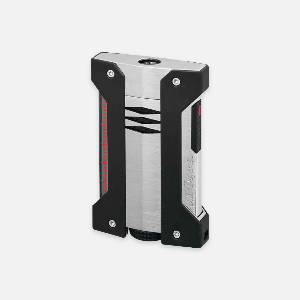 S.T. Dupont Defi Xtreme cigar lighter, metallic and modern design.