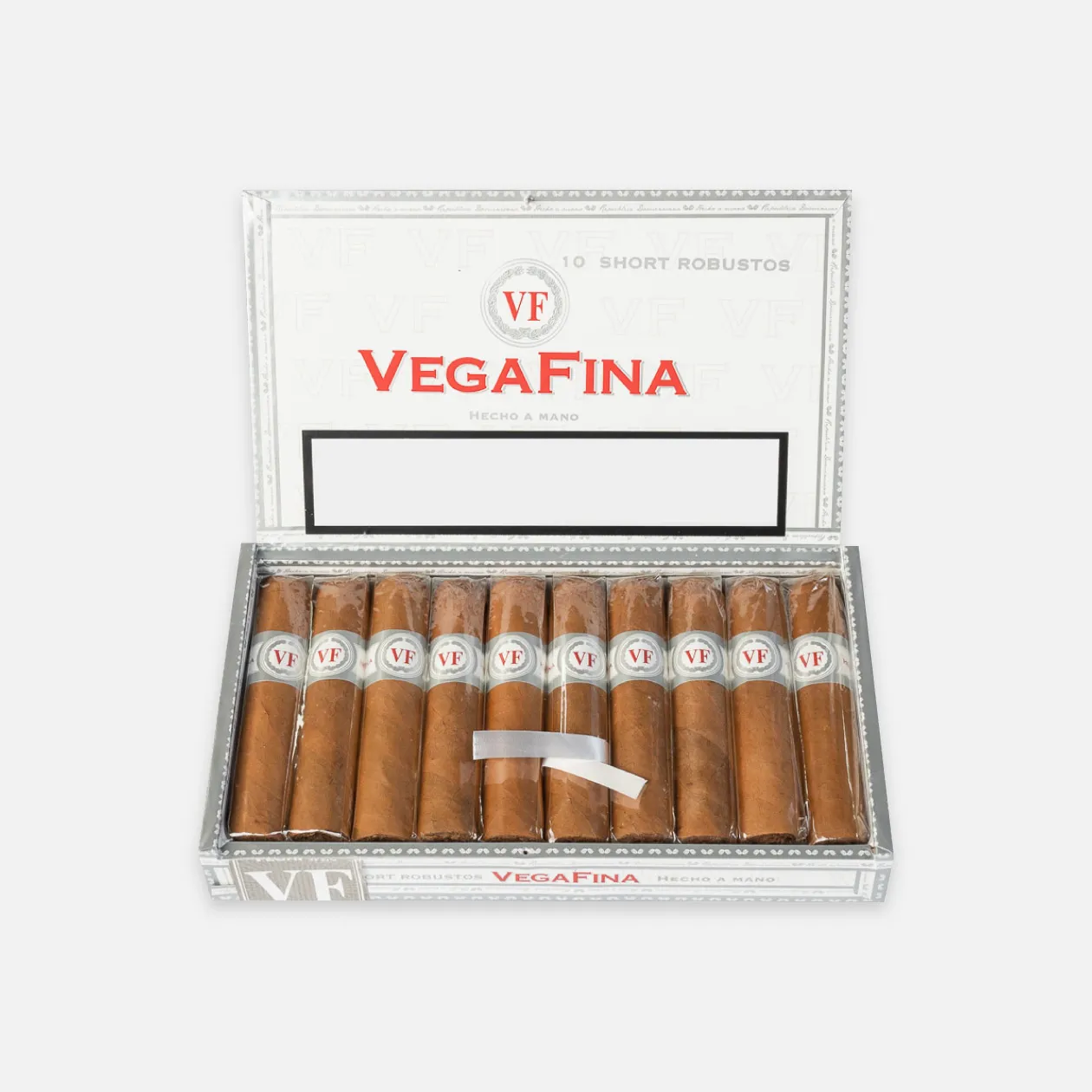 Vegafina Short Robustos, elegantly packaged handcrafted cigars.