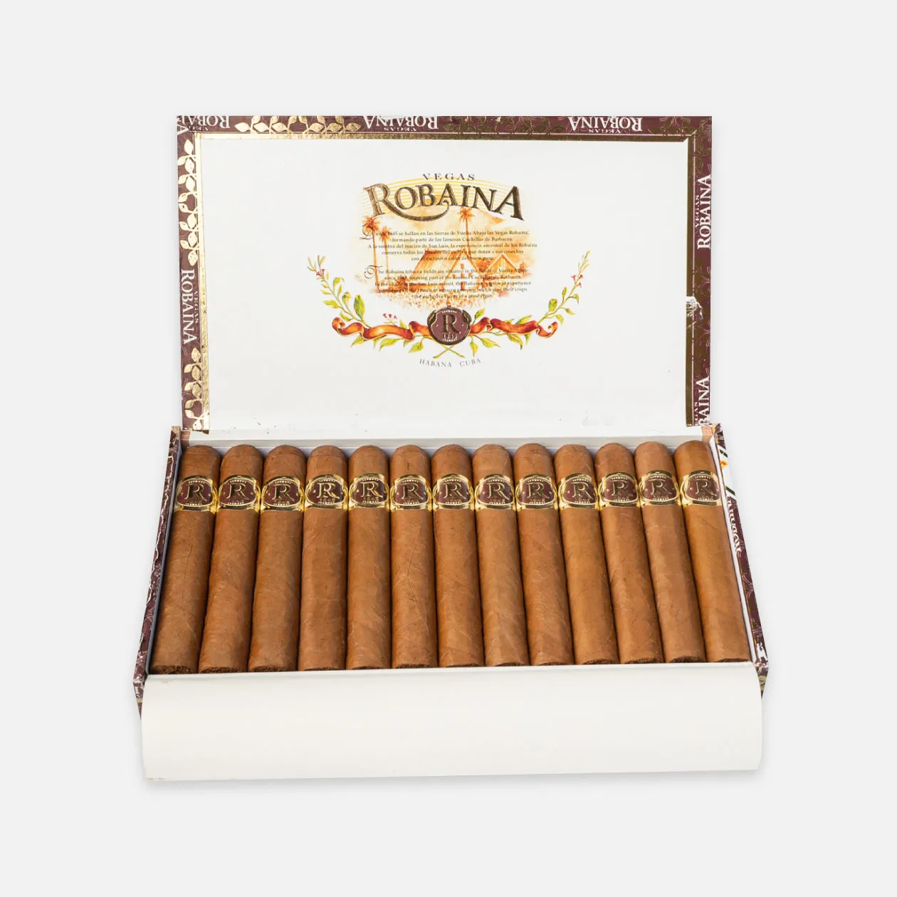 Vegas Robaina cigars, premium handmade with elegant presentation.